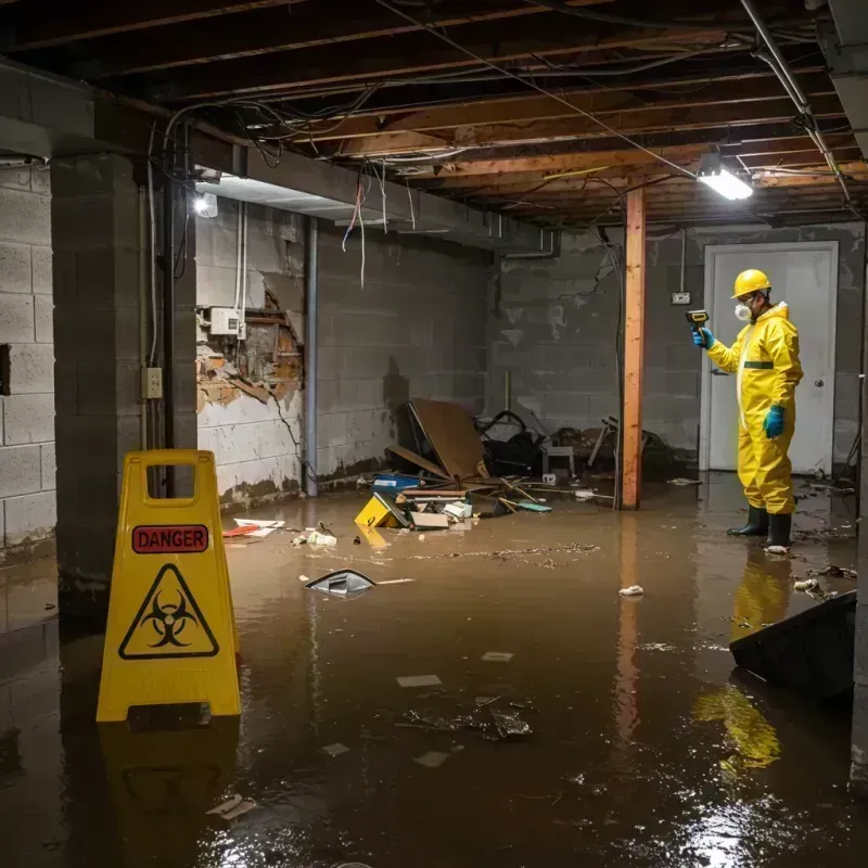 Flooded Basement Electrical Hazard in Dardenne Prairie, MO Property